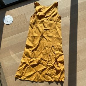 Reformation Linen Maxi dress with Slit